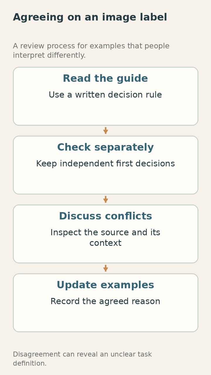 Turning disagreement into a clearer decision rule.